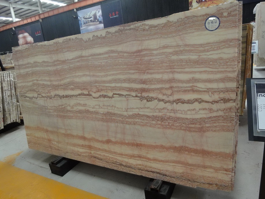 Red wooden vein onyx